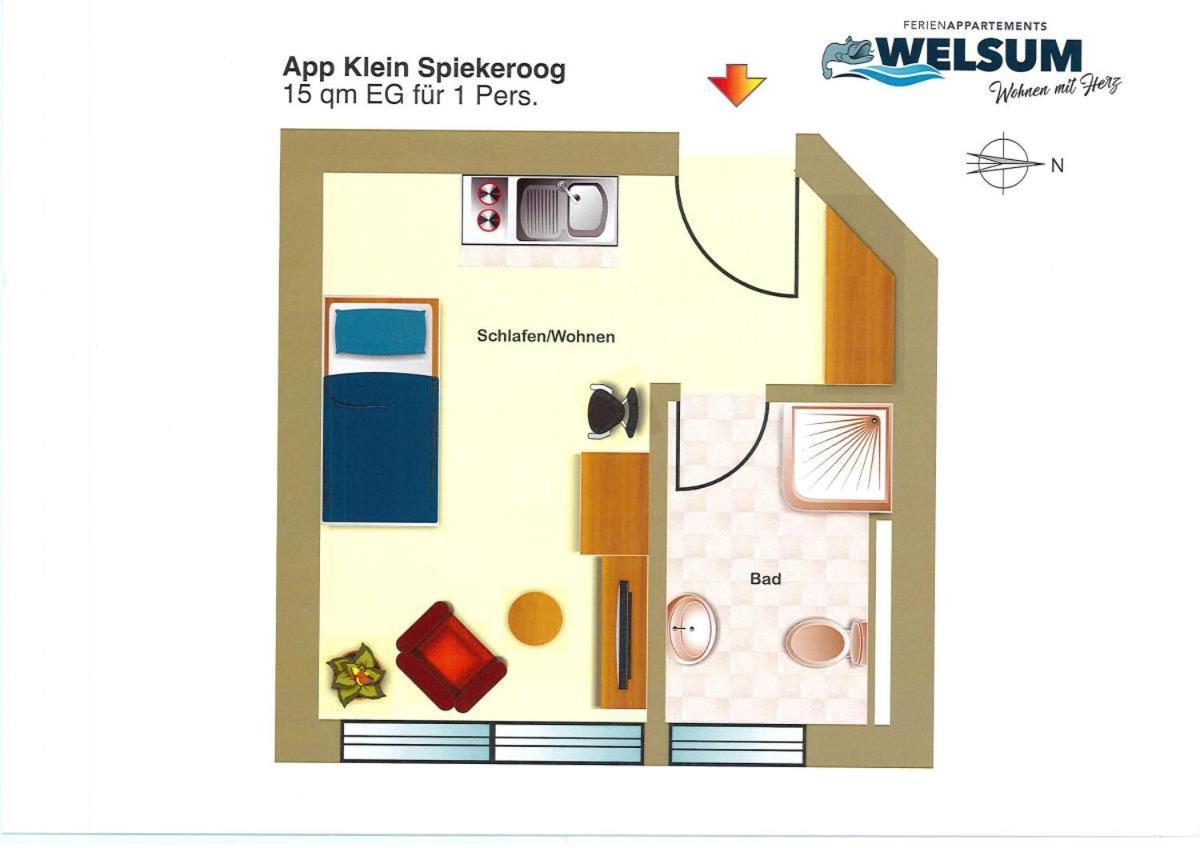 Fewo Klein Spiekeroog Bad Zwischenahn Dış mekan fotoğraf